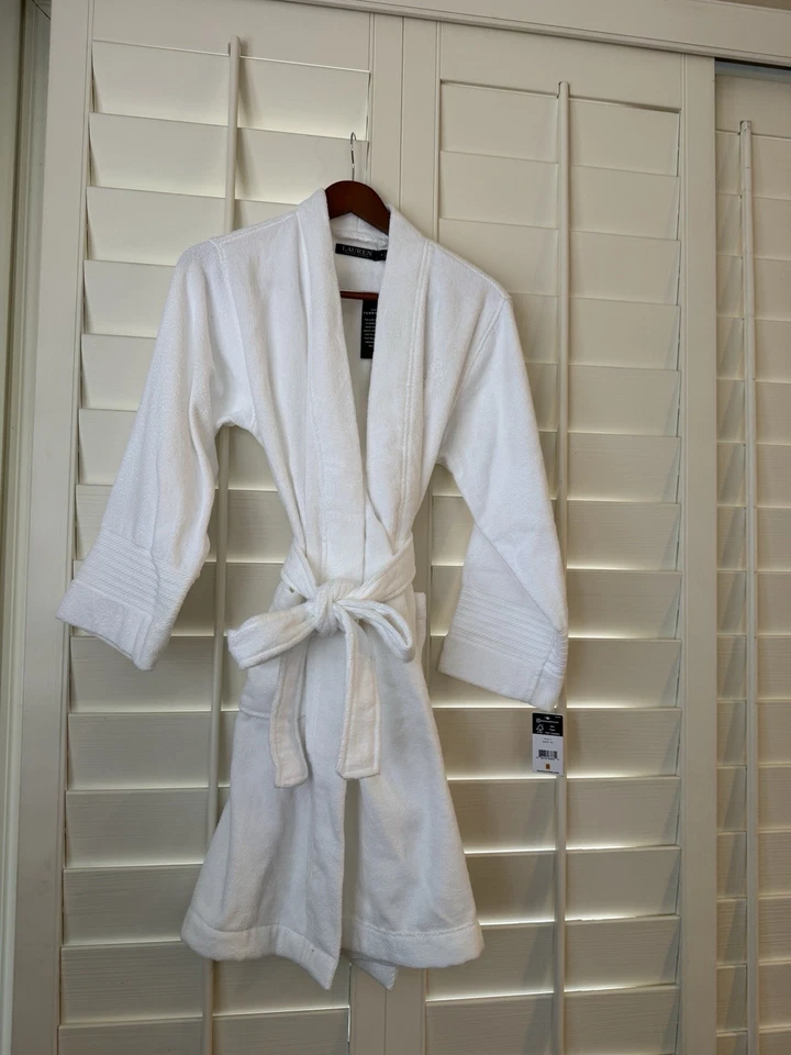 Nueva bata de lujo de rizo Ralph Lauren para mujer Foto 1 de 4