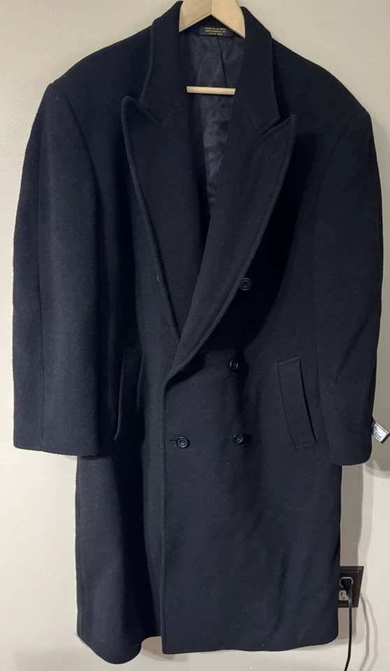 Abrigo Abrigo Daniel Hechter Negro Mezcla Lana Cachemira Negro 44 R Peaky Blinders Foto 1 de 4