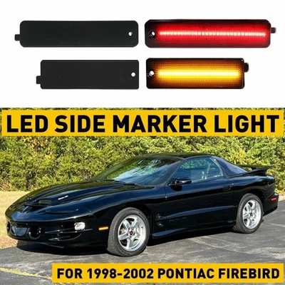 Luces laterales LED delanteras traseras AUXITO ahumadas para Pontiac Firebird 1998-2002 Foto 1 de 4