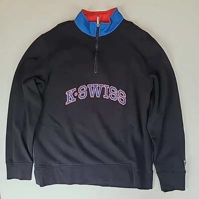 K-SWISS polar para hombre grande manga larga negro talla grande  Foto 1 de 3