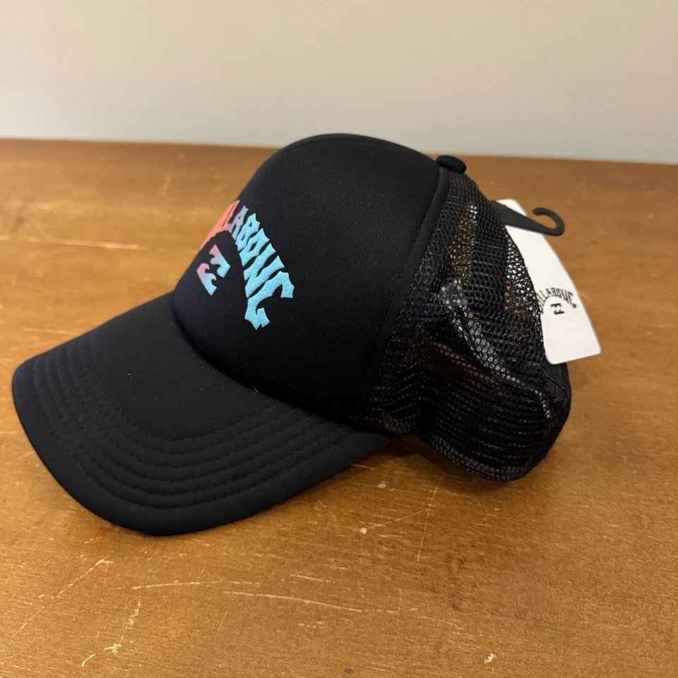 Gorra de camionero Billabong negra de malla para hombre Foto 1 de 4