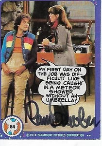PAM DAWBER FIRMADO 1978 TOPPS ""MORK & MINDY"" #84 - MINDY - Imagen 1 de 1