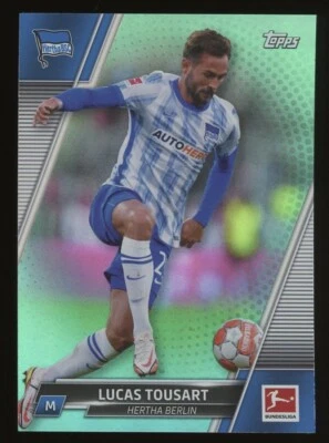 2021-22 Topps Bundesliga Aqua Foil /199 Lucas Tousart #11 - Image 1 of 2