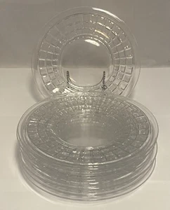 Set of 7 Heisey VICTORIAN Clear Glass Luncheon Plate 8½ inch - Picture 1 of 9