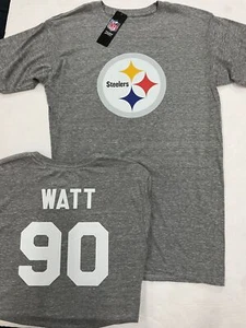 CAMISA JERSEY GRIS TJ WATT PITTSBURGH STEELERS PARA HOMBRE NUEVA MEDIANA - Imagen 1 de 1