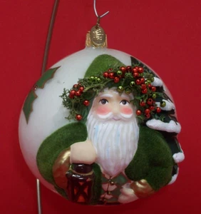 Hallmark 2016 Evergreen Papá Noel - Bola de vidrio premium - Nuevo en caja - Imagen 1 de 14