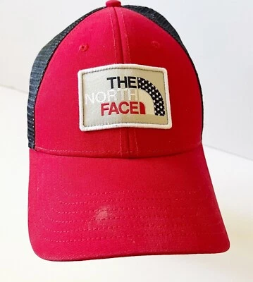 Gorra de camionero de béisbol roja The North Face blanca azul Snapback patriótica de EE. UU. Foto 1 de 4