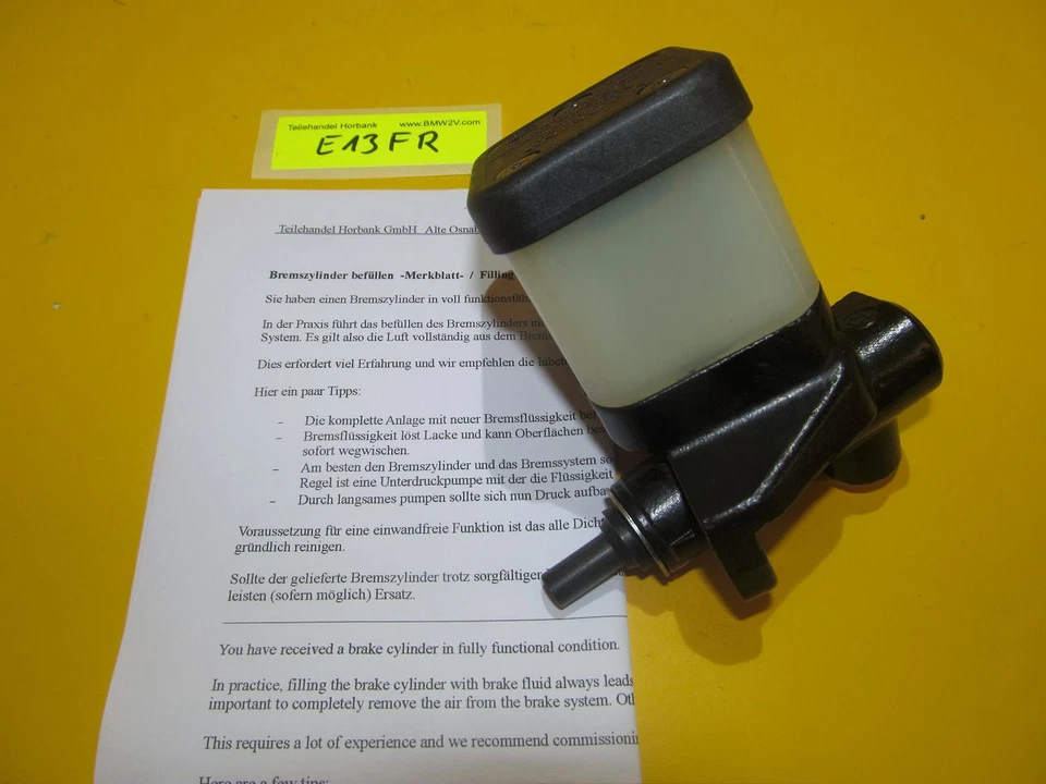 BMW R100 R80 GS K100 K75 Bremszylinder 13mm Griffeinheit rechts -rev- 2310786 - Изображение 1 из 1