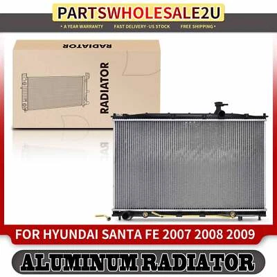 Radiador de aluminio para Hyundai Santa Fe 2007-2009 V6 2,7 L 3,3 L transmisión automática Foto 1 de 4