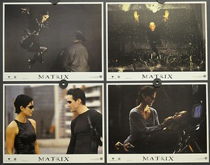 MATRIX 11X14 ORIGINAL 1999 MINT LOBBY CARD SET KEANU REEVES LAURENCE FISHBURNE