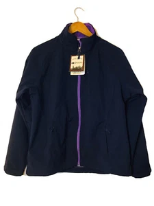 Double Diamond Women's Large Jacket Purple Fleece Lining New - Picture 1 of 8