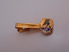 Vintage U.S.S.Wasp Military Gold Tone Tie Bar Cl4