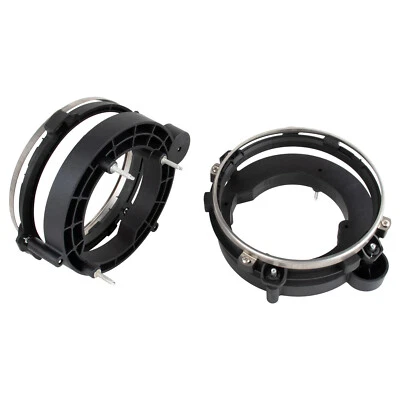 Pair Headlamp Retaining Ring Mounting Bucket Kit For 1969-1970 Chevrolet Nova Foto 1 de 4