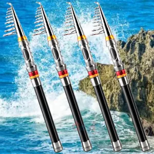 Telescopic Fishing Rod Spinning Fish Hand Tackle Sea Carbon Fiber Pole US Ship! - Picture 1 of 23