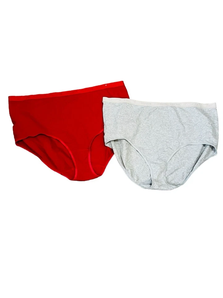 Cacique Mujer’s Bragas Talla 30 32 Rojo Gris Elástico Nuevo Sin Etiquetas Mezcla Algodón Elástico Foto 1 de 4