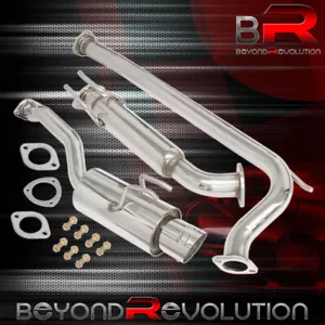 For 2006-2011 Civic Si Sedan FA1 K20 2.5" Pipe + 4" Tip Catback Exhaust System - Picture 1 of 4