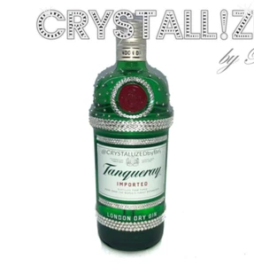 Bling Alkoholflasche ÖSTERREICHISCHER KRISTALL leer Schnaps Champagner Gin maßgeschneiderte Blendung - Bild 1 von 9