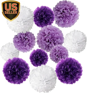 Tissue Paper Pom Poms Flowers for Wedding Birthday Party Baby Shower Decorati... - Picture 1 of 1