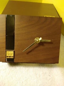 Vintage Jostens Walnut Desk Clock - Picture 1 of 5