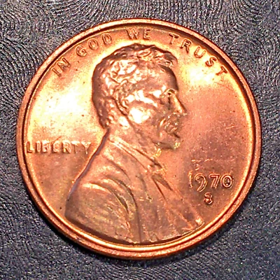 1970-S Small Date Lincoln Cent - High Quality Scans #Q206 - Image 1 of 2
