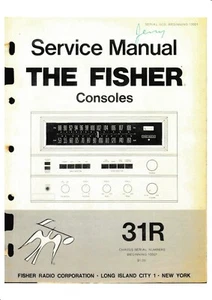 Service Manuel D'Instructions pour Fisher 31 R - Bild 1 von 1