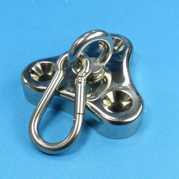 Edelstahl Boxsack Halterung V2A Aufhängung Deckenhalter Karabinerhaken Poliert - Bild 1 von 1