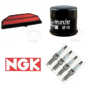 Suzuki GSX-R 1000 Z 13-14 Service Kit Hiflo Air/Oil Filter + NGK Spark Plugs (4) - Picture 1 of 1