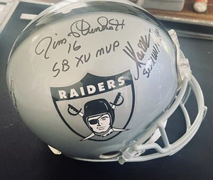Raiders SB MVPs signierter Helm in voller Größe - Biletnikoff, Plunkett, Inbus JSA BAS - Bild 1 von 3