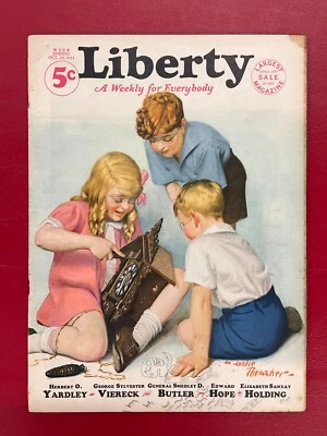 Liberty Magazine A Weekly for Everybody Oct 10, 1931 Leslie Thrasher cover - Image 1 of 4