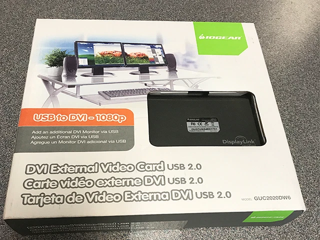 NEW IOGEAR USB 2.0 to DVI External Video Card  GUC3020DW6 - Image 1 of 2