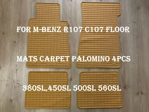 For Mercedes-benz R107 C107 Floor mats rubber Palomino 380SL,450SL 500SL 560SL - Picture 1 of 1