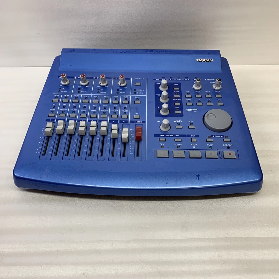 Tascam US-428 Digital Audio MIDI Controller 4-Channel USB Mixer Interface - Blue - Image 1 of 4