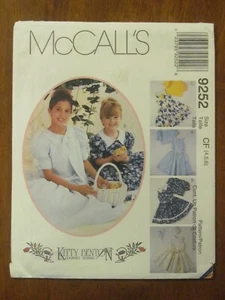 McCALL'S PATTERN - 9252 GIRL'S DRESS JACKET PETTICOAT OVERLAY NECK TIE 4-6 UNCUT - Bild 1 von 2
