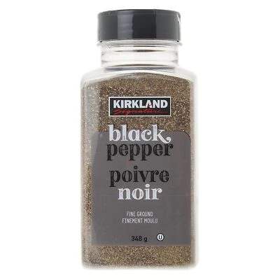 Pimienta negra molida fina Kirkland Signature, 12,3 OZ (348 g) Foto 1 de 3