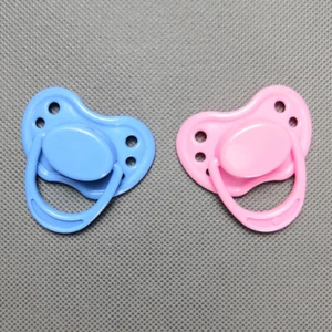2Pcs Magnetic Pacifier Real Baby Dummy Soother for Reborn Baby Dolls Supply Gift - Picture 1 of 7