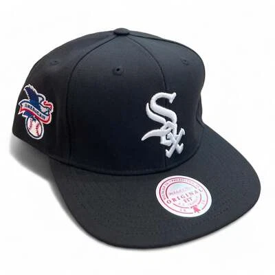 MENS MITCHELL & NESS MLB LEAGUE PATCH SNAPBACK WHITE SOX - BLACK - Image 1 of 2