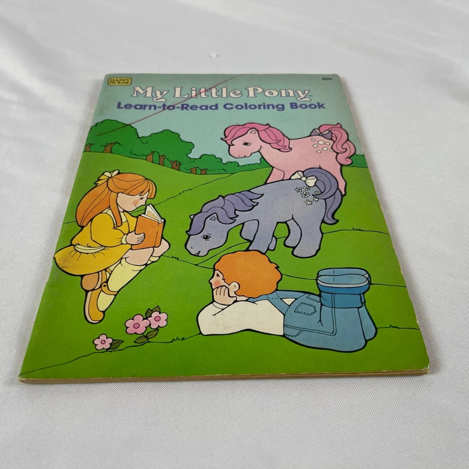 复古 G1 My Little Pony 商品着色书 未使用 学习阅读 — 第 1/2 张图片