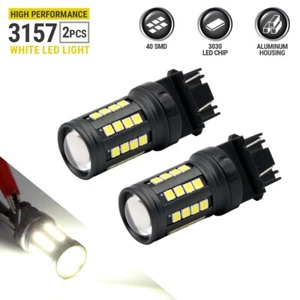 Syneticusa 3157 LED 6000K Blanco Señal de giro inverso Aparcamiento Bombillas de luz de respaldo - Imagen 1 de 6