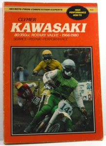 1966-1980 Kawasaki 80-350cc Rotary Valve Repair Manual by Clymer paperback book - Picture 1 of 12