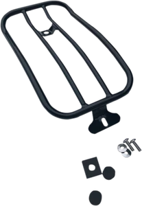 Motherwell 7" Solo Luggage Rack - Gloss Black Steel Made In USA MWL-118GB - Picture 1 of 1
