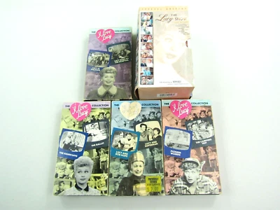 VTG Lot of The Lucy Show VHS Lost Episodes Special Edition & 4 I Love Lucy Tapes - Image 1 of 4