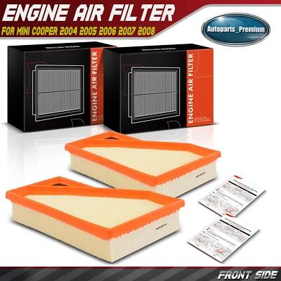 Filtro de aire del motor 2 piezas para Mini Cooper 2004 2005 2006 2007 2008 1,6 L 13727529261 Foto 1 de 4