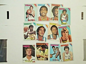 1975 Topps Basketball 12 Different w/stars G/Vg/Ex - Picture 1 of 1