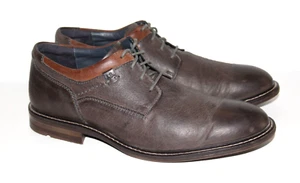 Men's Josef Seibel Brown Leather Lace Up Oxfords Size 11-11.5; 45 EUR - Picture 1 of 10