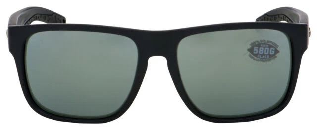 Costa Del Mar Spearo XL Men's Square Sunglasses - Matte Black/Grey Silver Mirrored Polarized
