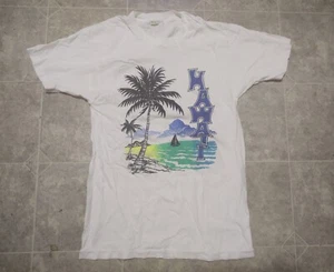 VINTAGE HAWAII SINGLE STITCH GRAPHIC TEE SHIRT - Picture 1 of 5