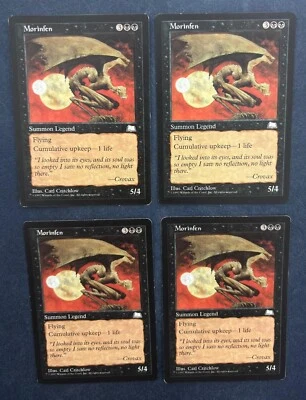 MTG 4X WEATHERLIGHT MORINFEN ENGLISH MAGIC THE GATHERING RARE CREATURE BLACK - Image 1 of 4