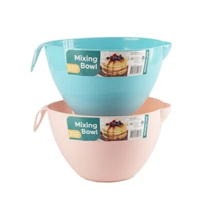 Extra Large Mixing Bowl Spout Plastic Strong Baking Cake Big Kitchen Handle Wide - Picture 1 of 1