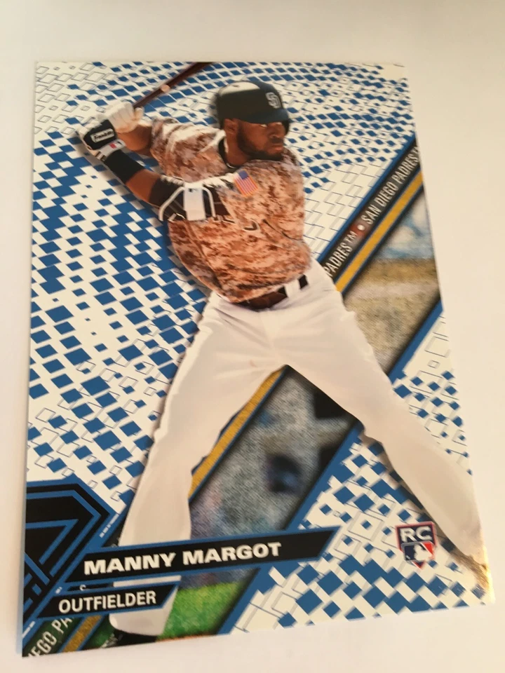 2017 Topps High Tek Jumbo 5x7 Manny Margot Padres RC HTMMA Blue #'d 1/2 - Image 1 of 1