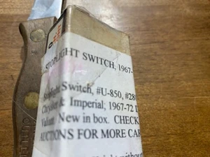 1967 1968 1969 1970 1971 1972 DODGE PLYMOUTH CHRYSLER IMPERIAL SOP LIGHT SWITCH - Picture 1 of 2